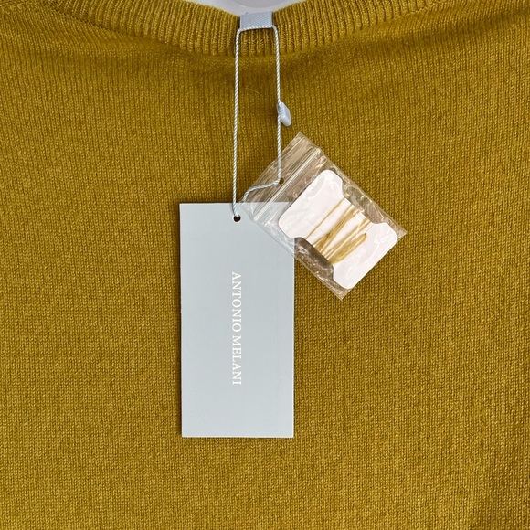 Antonio Melani Cameron Cashmere Crew Neck Sweater. Color-Pear. Large. NWT! - Picture 5 of 10